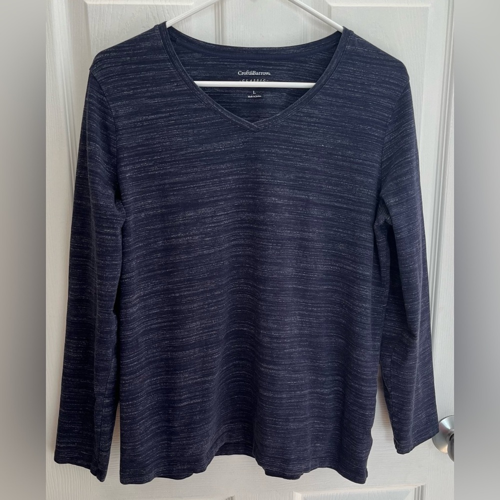 Croft & Barrow Women’s Long Sleeve Top, Size Large